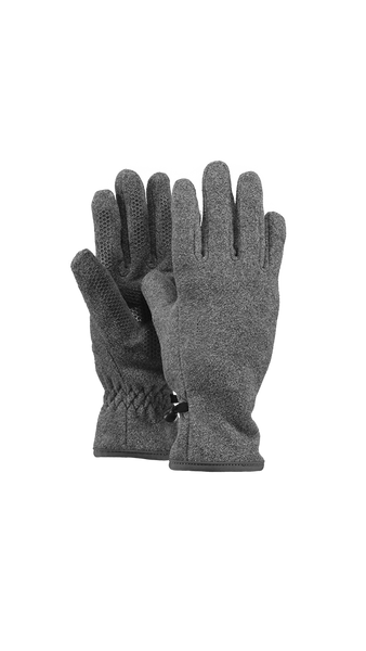 Heather Grey Fleece Gloves Kids