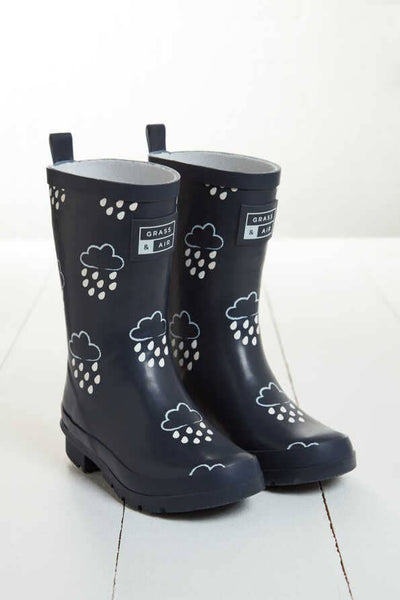 - Older Kids Colour-changing Wellies - Navy - Uk13