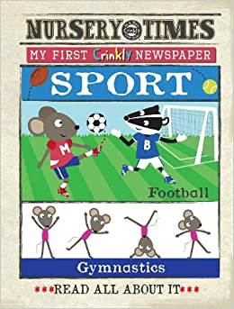 Nursery Times Crinkle Newspaper- Sports