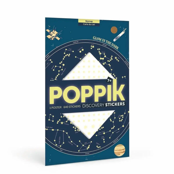 Poppik - Discovery Stickers Poster - Skymap