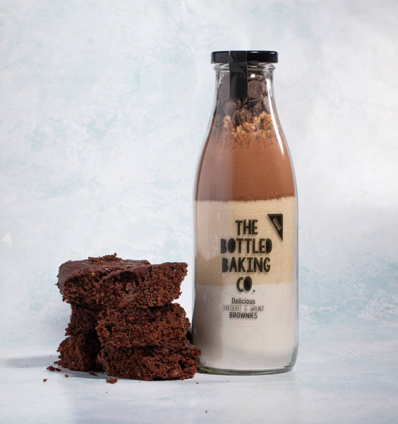 THE BOTTLED BAKING CO - Vegan Chocolate & Walnut Brownie Baking Mix