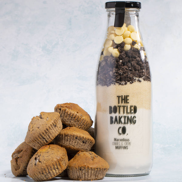 THE BOTTLED BAKING CO - Cookies & Creme Muffin Baking Mix In A Bottle