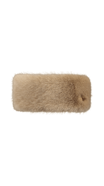 - Fur Headband Light Brown - One Size