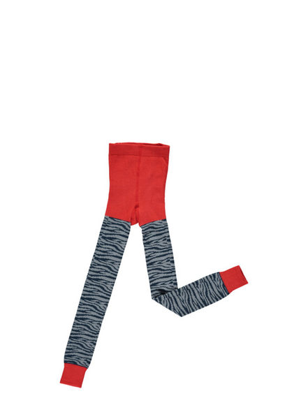 Catherine Tough Children Footless Tights- Zebra From