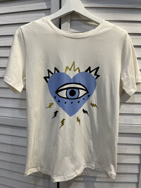 'evil Eye Heart' Lola Tee