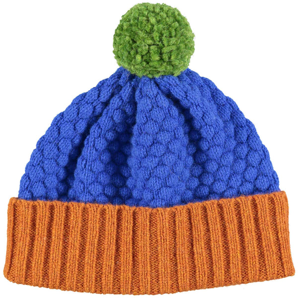 Kids' Blue Honeycomb Hat