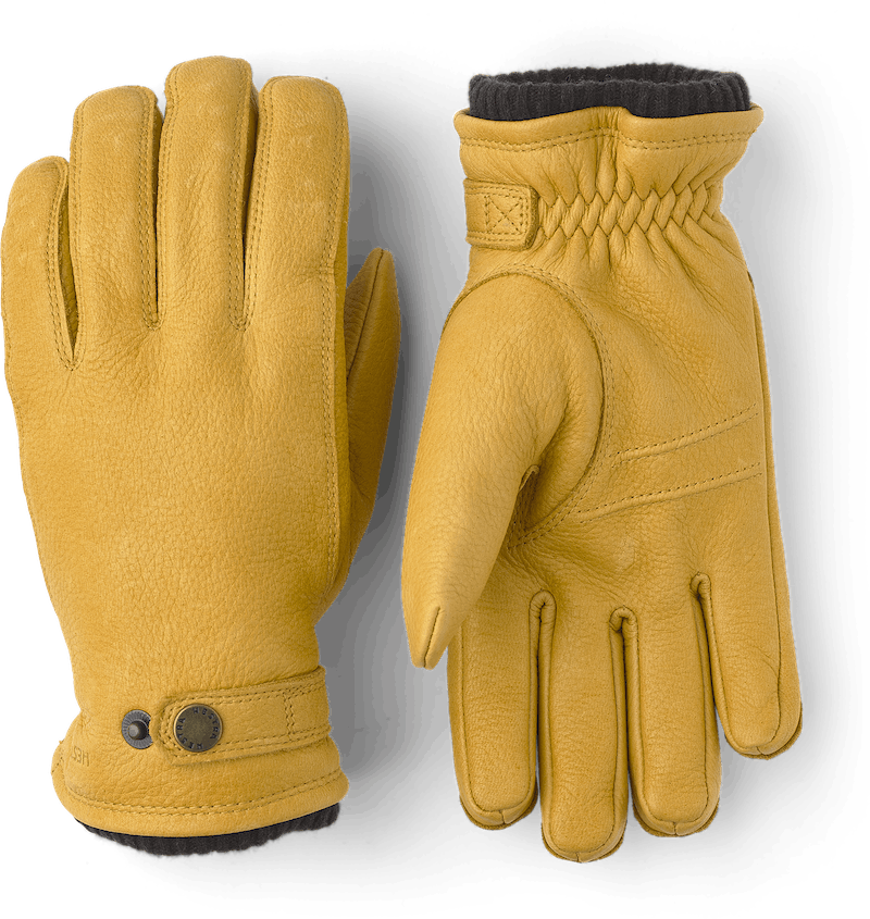 Hestra Utsjö Elk Leather Gloves (Natural Yellow)