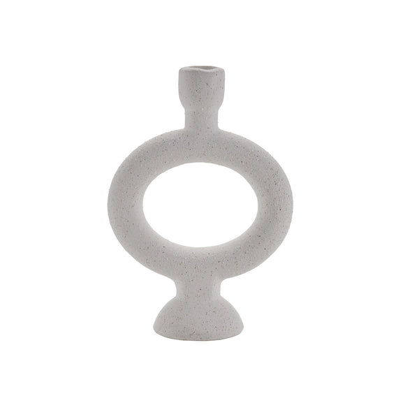 Bahne White Hoop Candle Holder