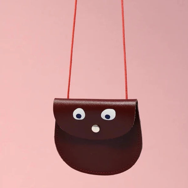 Brown Googly Eye Purse