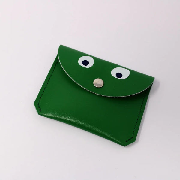 Bright Green Googly Pocket Purse