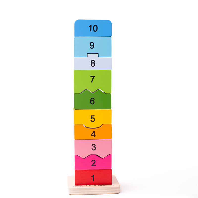 Bigjigs Toys Number Stacking Tower