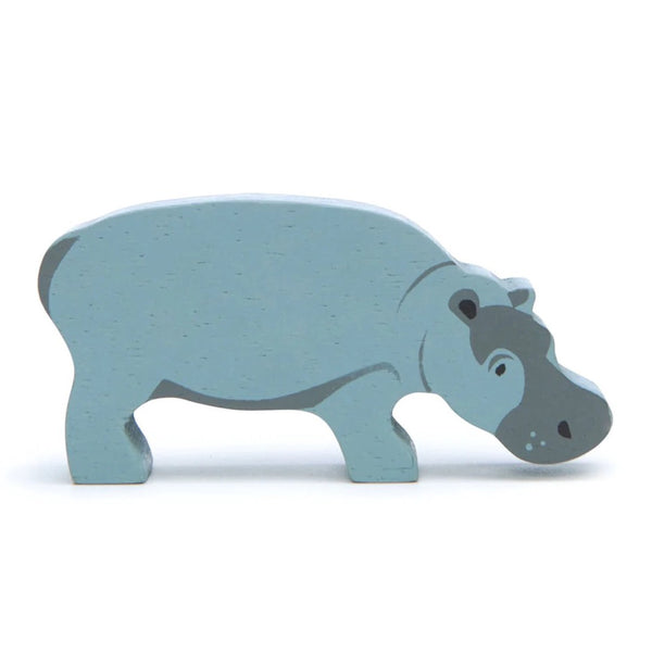 Julia Davey Wooden Hippopotamus Tender Leaf Toys
