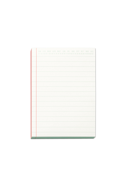 Colorblock Notepad - Coral & Blue