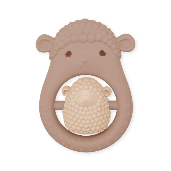 : Teether Soothing Sibling Sheep - Blush