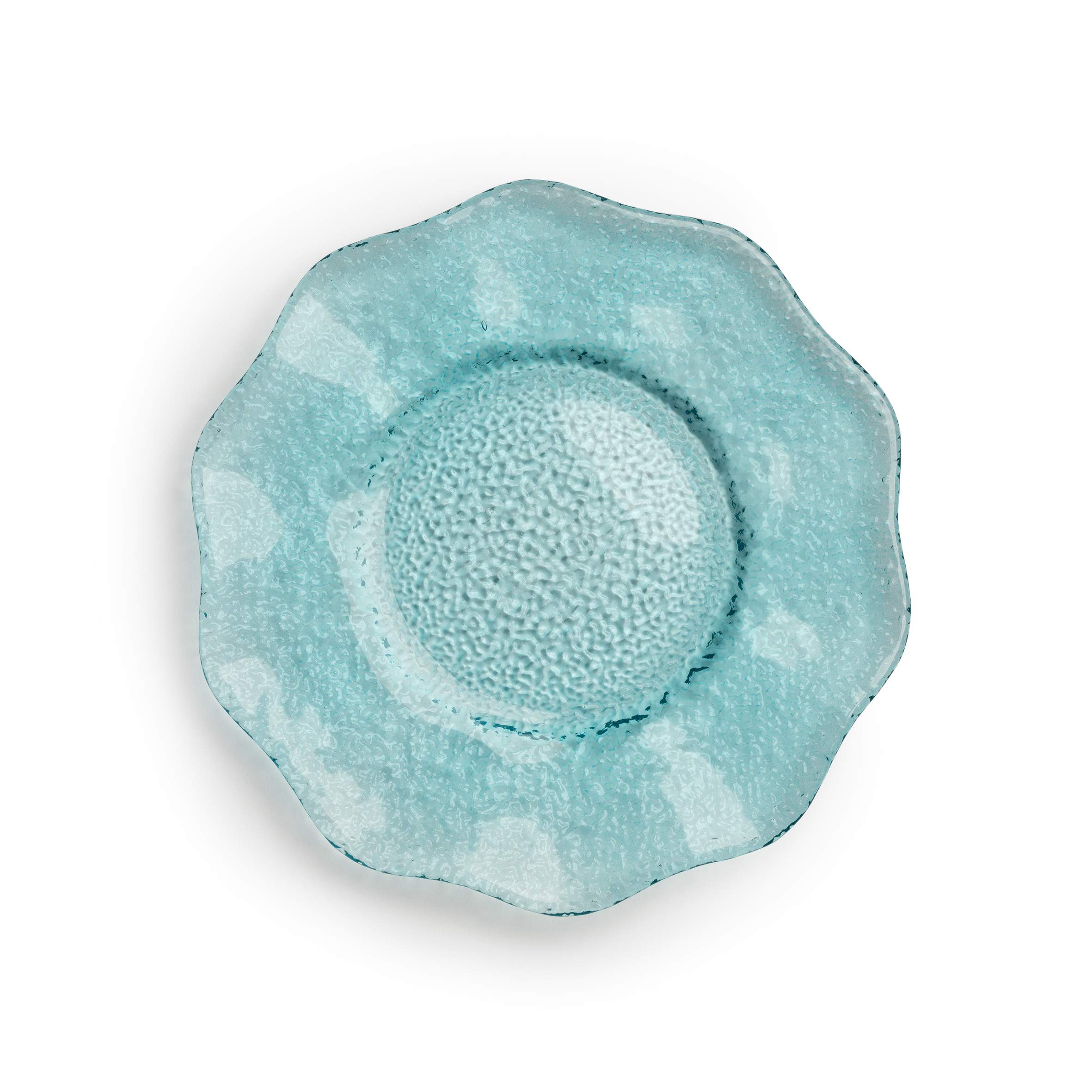 &klevering Wavy Plate in Turquoise