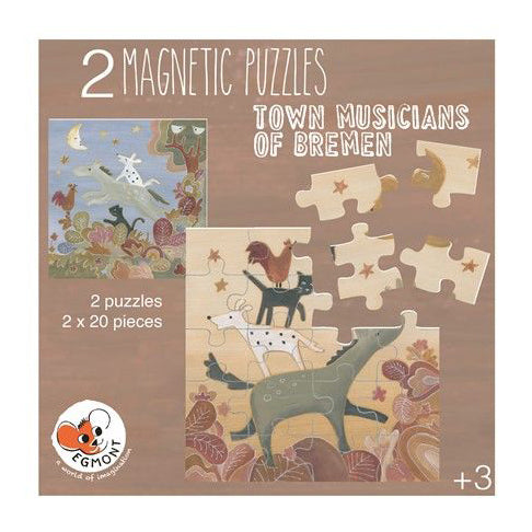 Egmont Magnetic Puzzle - Town Musicians Of Bremen