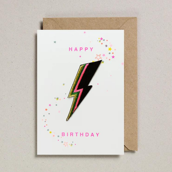 : Patch Card - Birthday Bolt