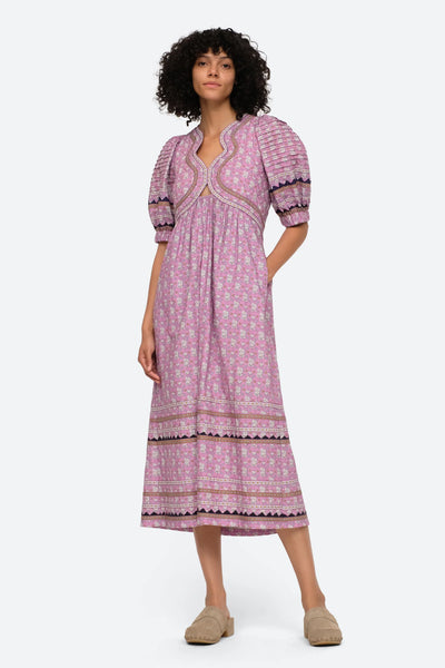 Perry Pink Puff Slv Dress