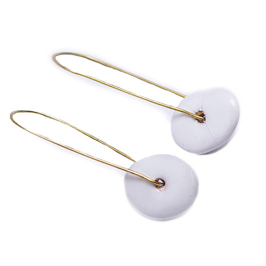 Zawadi Earrings Ceramic White