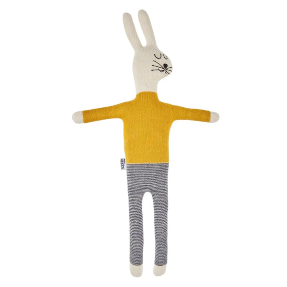 Yellow Knitted Rabbit Doll