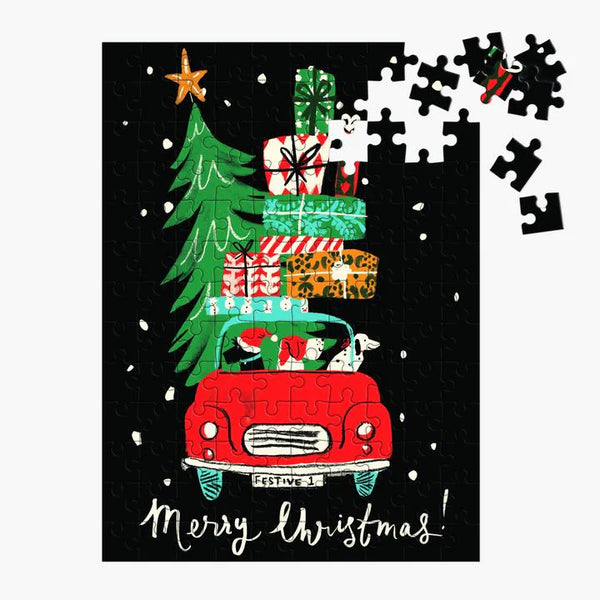 Mini Christmas Car Jigsaw Puzzle