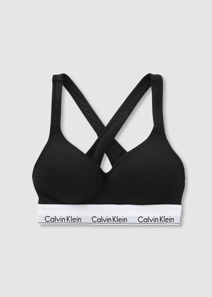 Black Cotton Modern Lift Bralette