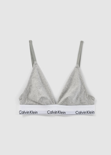 Calvin Klein Cotton Unlined Triangle Bra - White