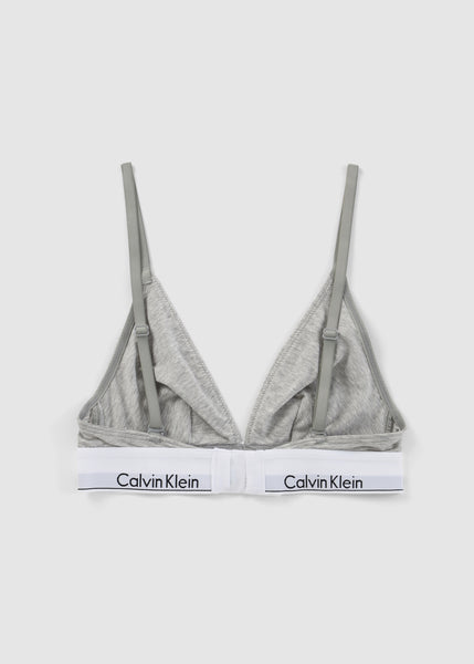 Calvin Klein Modern Cotton Unlined Triangle Bra Grey Heather