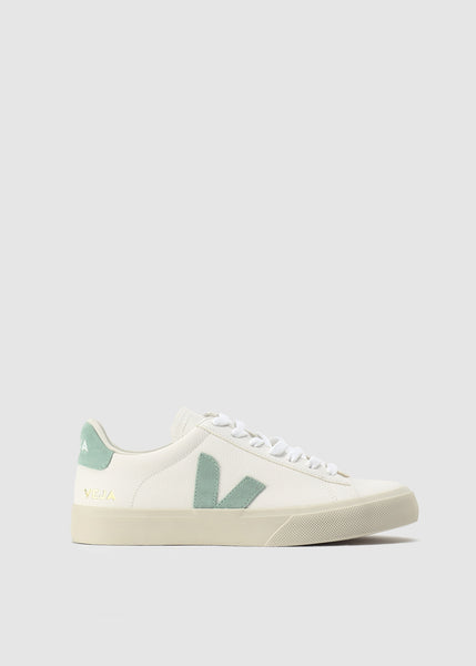 Veja Extra White Matcha Womens Campo Leather Trainers