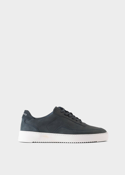 Navy Blue Mens Mondo 2.0 Ripple Nubuck Trainers