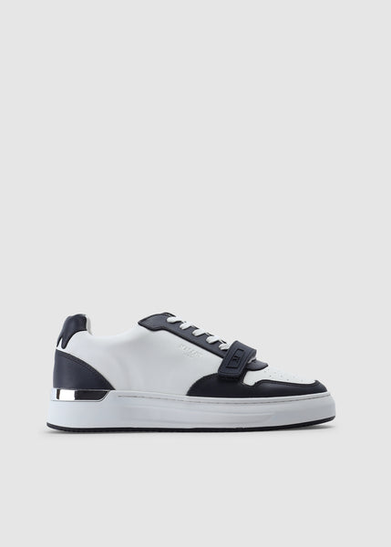 White Navy Mens Hoxton Wing Trainers