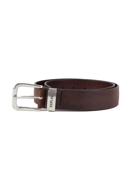 Mens Leather Belt In Brown