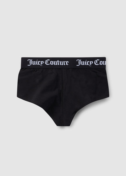 Juicy Couture Womens Christie Cotton Boxer Shorts in Black
