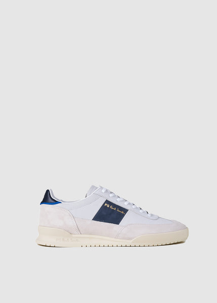 White and Blue Tab Mens Dover Trainers