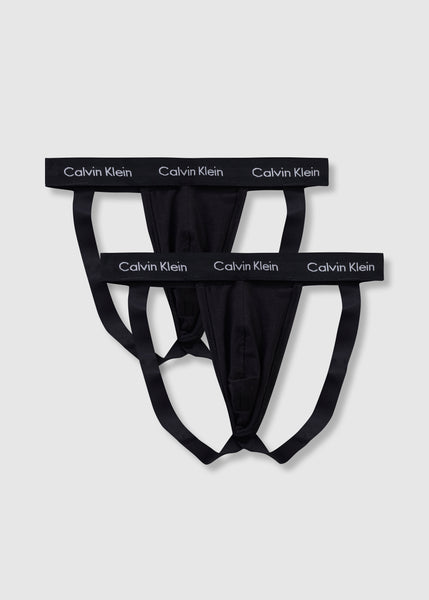 Pack of 2 Black Jock Strap Mens Underwear