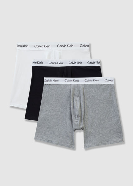 Pack of 3 Black White and Heather Mens Boxer BriefsUnderwear