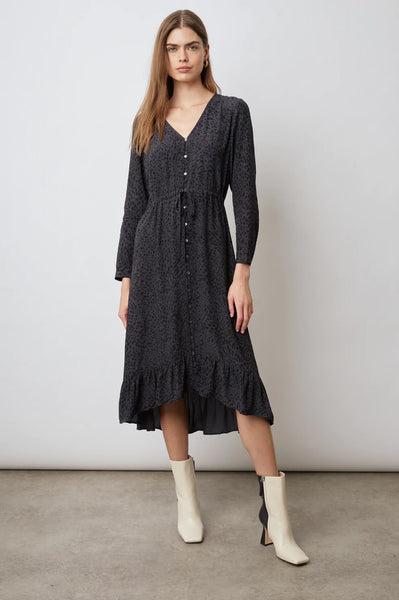 Spotted Slate Jade Dress