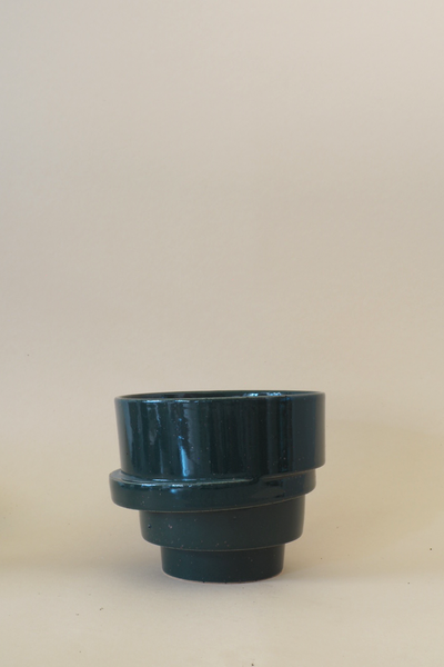 Small Stack Jar Dark Green