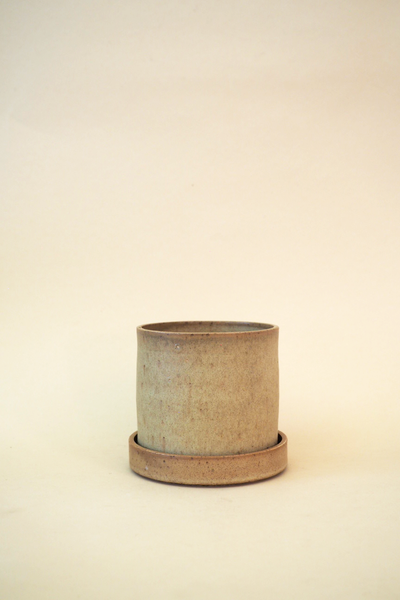 Small Cylinder Jar Light Brown