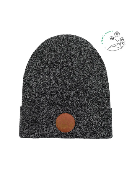 Black And White Melange Beanie