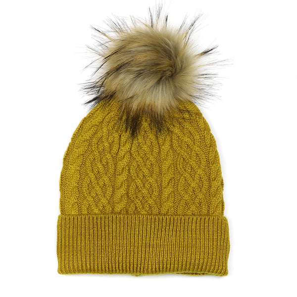 Wool Mix Bobble Hats