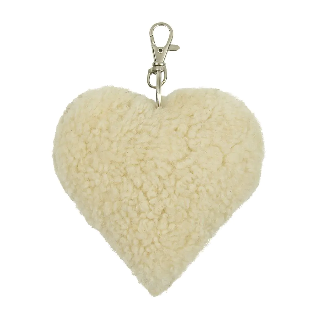 Porte-Clé Coeur – Mouton Blanc