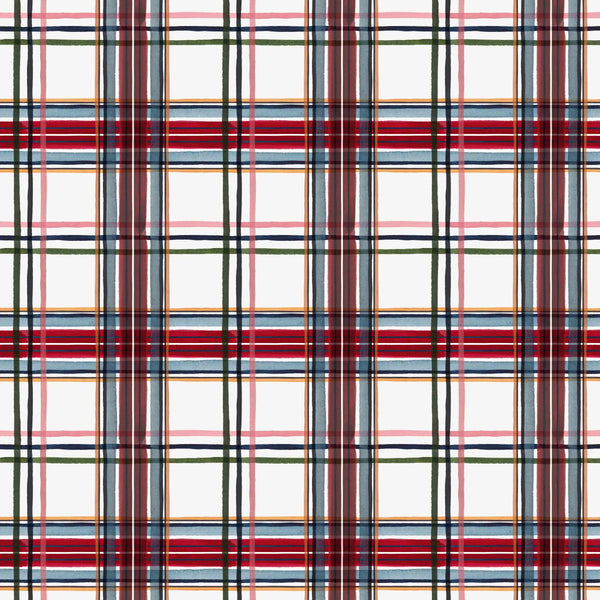 The Illustrated Life Tartan Wrapping Paper Sheets