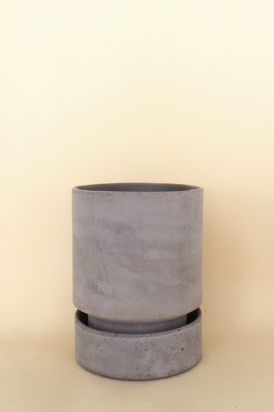 Gray Raw / Gray Saucer (Raw) Hoff Jar Large