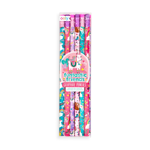 Ooly Funtastic Friends Graphite Pencils - Set Of 12