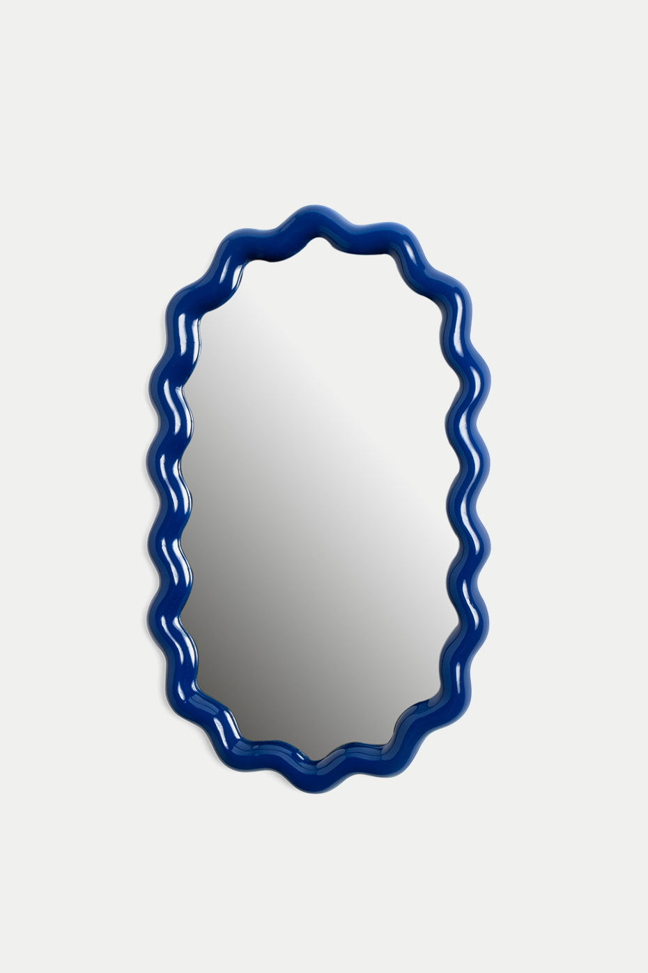 Blue Zigzag Mirror