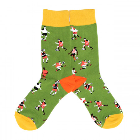 F & J Collection Football Socks in Green