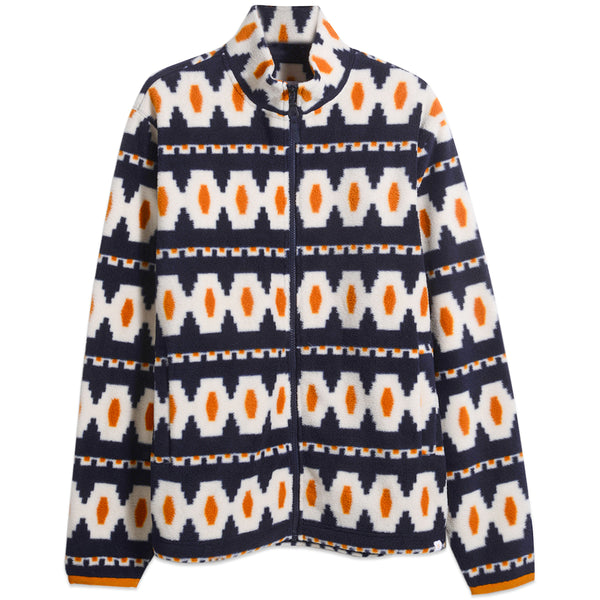 Vail All Over Print Zip Fleece - True Navy