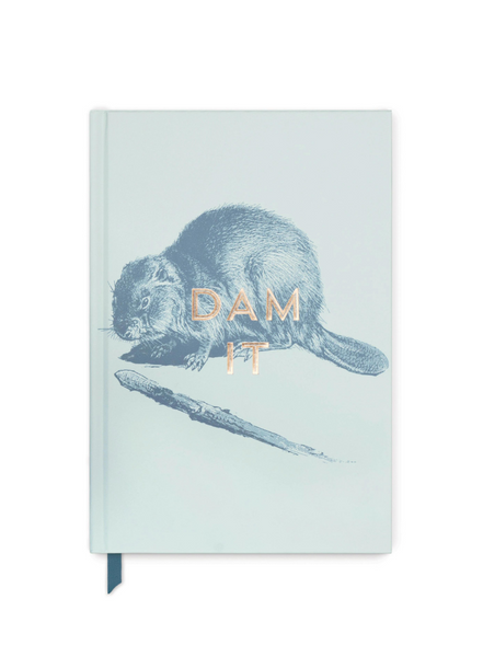 Vintage Sass Hardcover Notebook - Dam It