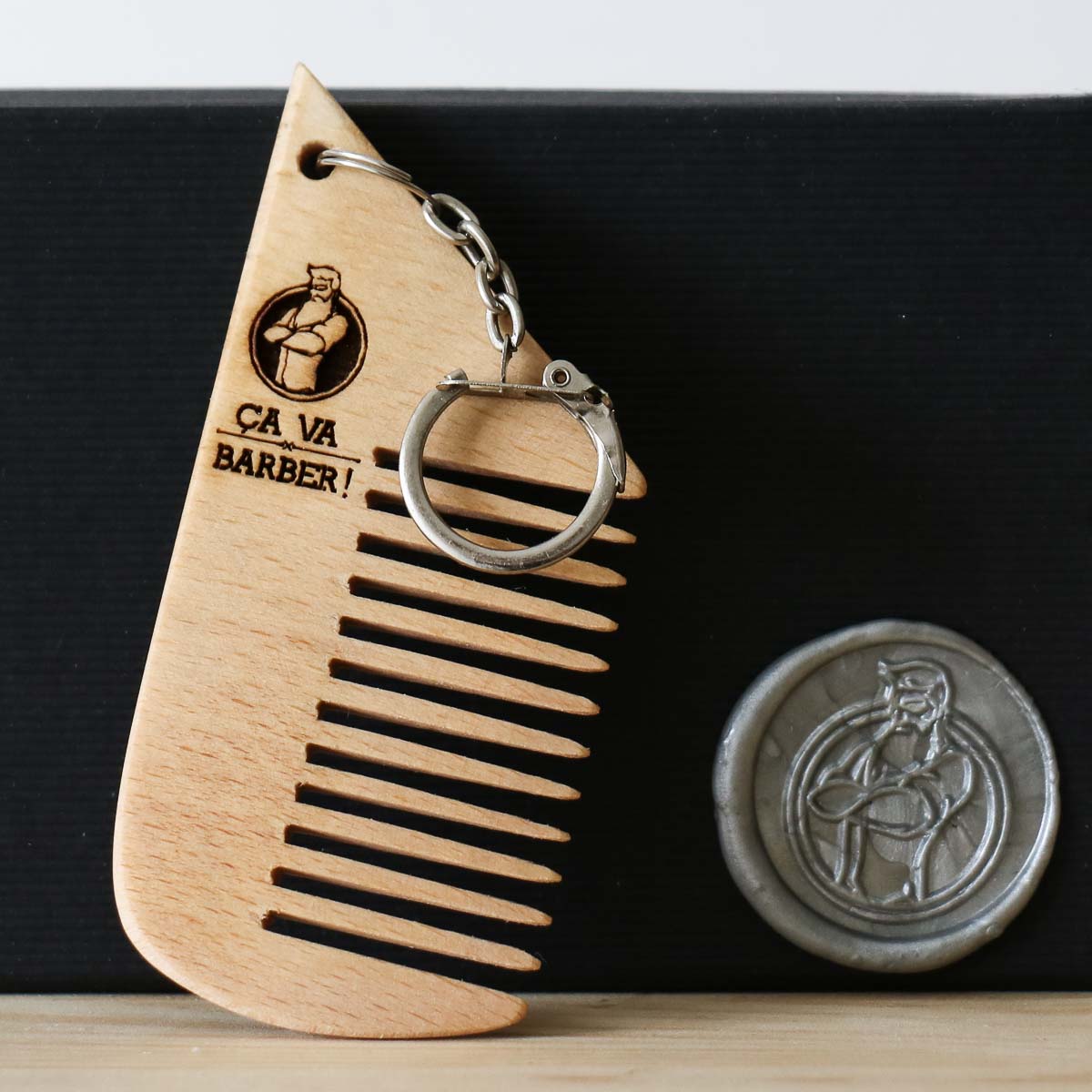 Beard Comb Keychain